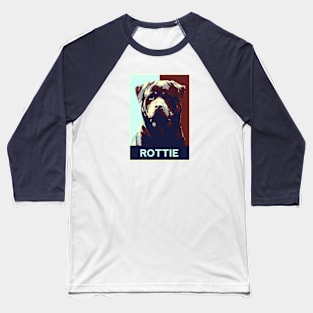 Rottweiler Pop Art Baseball T-Shirt